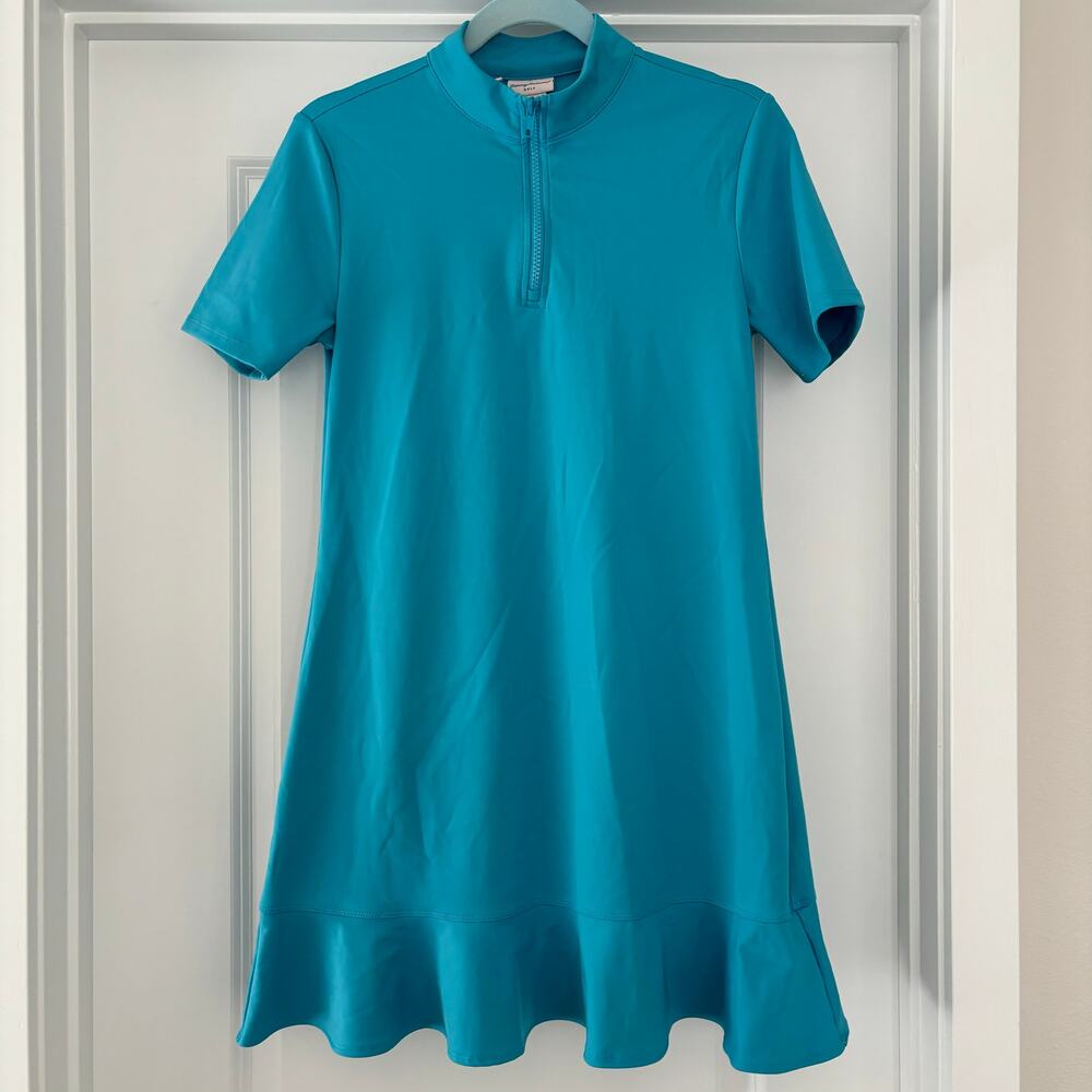 Tommy Bahama Golf Swing Dress Teal Blue EUC Size Small Preppy Sporty